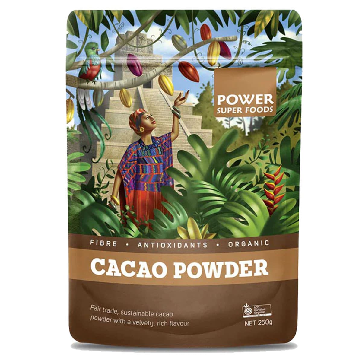 Power Super Foods Organic Cacao Powder 250g