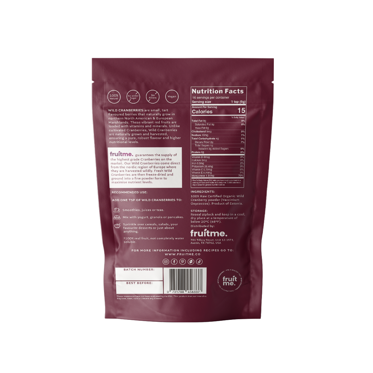 Wild Cranberry Powder